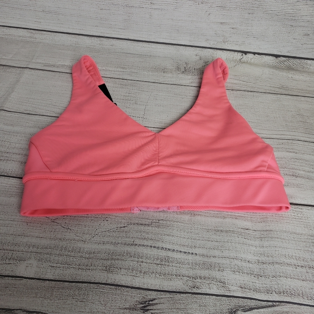 Women's Fabletics Adjustable Pink Purple Sports Bra - Picture 1 of 14
